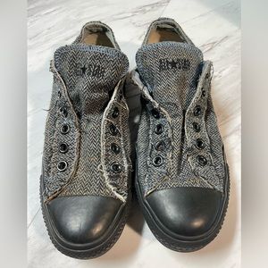 CONVERSE ALL STAR Men’s sz6 US Patent Pending woven/tweed rare, no lace shoes